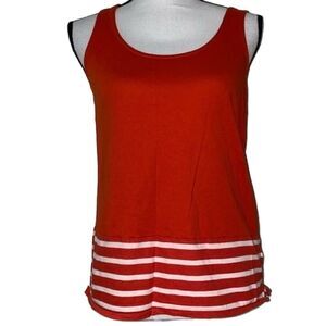 Gap sleeveless tank striped bottom